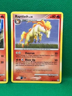 Pokemon Tcg Ponyta 94/130 & Rapidash 59/130 Diamond & Pearl Non Holo - Image 3