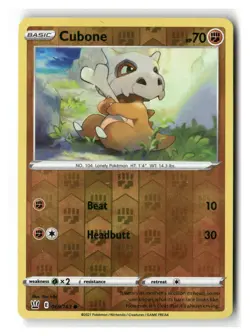 Cubone 069/163 Common Battle Styles Pokemon Reverse Holo Near Mint - Image 1