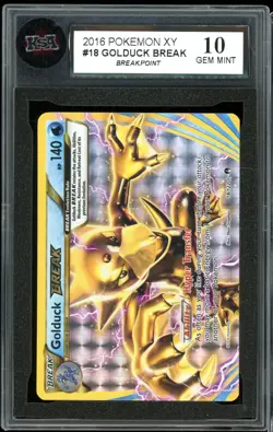 2016 Pokemon Break point #18 Golduck Break KSA 10 Gem Mint - Image 1