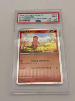 PSA Pokemon Lot Charmander Charmeleon PSA 9 + Charizard ex PSA 5 - Image 2