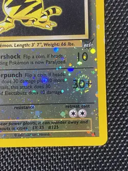 Electabuzz #1 Best 4 Swirls Pokemon Reverse Holo Promo LP/NM - Image 4