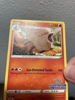 Pokemon TCG: Arcanine SWSH304 Black Star Promo Illustration Contest 2022 - LP - Image 5