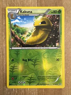 Kakuna 2/160 Uncommon Reverse Holo XY Primal Clash Pokemon LP - Image 1