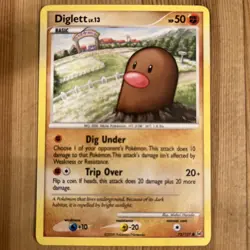 1x - Diglett - 72/127 - Common NM, English Pokemon Platinum - Image 1