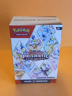 Pokemon Scarlet & Violet Prismatic Evolutions Booster Bundle Factory Sealed 6pks - Image 1