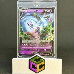 Hatterene V 065/159 – Crown Zenith – Ultra Rare Holo Mint Pokemon TCG - Image 1