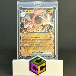 GOLEM EX 076/165 151 POKEMON ENGLISH (DOUBLE RARE, NM) - Image 1
