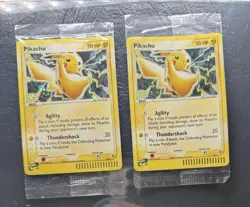 2 SEALED 2003 POKEMON PIKACHU 12 holo black star promos & MEOWTH 13 LOT - Image 1