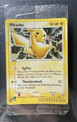 2 SEALED 2003 POKEMON PIKACHU 12 holo black star promos & MEOWTH 13 LOT - Image 5