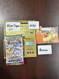 VERY HEAVY! GOD PACKUUU 22.40g Prismatic Evolutions Pokemon TCG Booster (SEALED) - Image 1