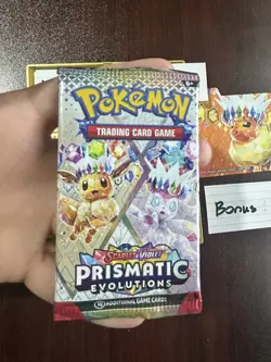VERY HEAVY! GOD PACKUUU 22.40g Prismatic Evolutions Pokemon TCG Booster (SEALED) - Image 2