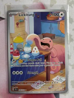 Pokemon - Lickitung 180/162 - Temporal Forces Illustration Rare - NM 180/162 - Image 1