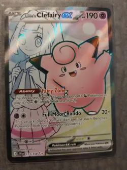 LILLIE'S CLEFAIRY EX 173/159 ULTRA RARE JOURNEY TOGETHER POKEMON NM - Image 2