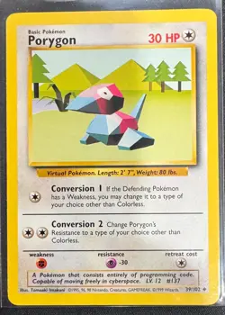 Porygon 39/102 - Pokemon TCG - Base Set - Uncommon - Image 1