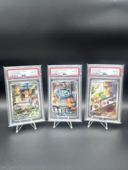 Charmander, Bulbasaur, & Squirtle Set Obsidian PSA10 (SCR / SVP) 044 , 143, 148 - Image 1