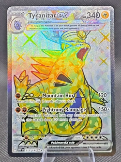 Tyranitar ex ⭐ 211/197 Holo Ultra Rare Obsidian Flames 2023 Pokemon NM - Image 1