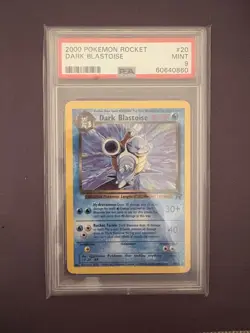 2000 POKEMON ROCKET #20 DARK BLASTOISE PSA 9 - Image 1