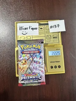 VERY HEAVY! GOD PACKUUU 22.25g Prismatic Evolutions Pokemon TCG Booster (SEALED) - Image 1