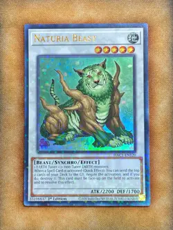 Yugioh Naturia Beast HAC1-EN120 Duel Terminal Ultra Rare 1st Ed NM - Image 1