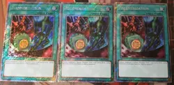 3x Polymerization A RA03-EN051 Platinum Secret Rare Playset Yu-Gi-Oh! - Image 1