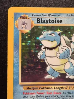 Blastoise 2/102 Base Set Pokemon Card Holo Foil Rare HP - Image 3