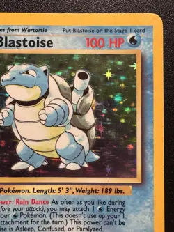 Blastoise 2/102 Base Set Pokemon Card Holo Foil Rare HP - Image 4