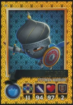 2015 Topps World of Warriors Trading Card Game Kasim Gold Foil Parallel #232 - Image 1