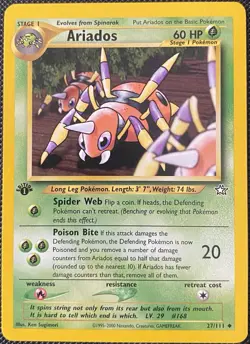 Ariados 27/111 Neo Genesis Regular 1st Edition - Pokemon Card - Image 1