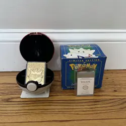 Pokemon Togepi Burger King 23k Gold Plated Trading Card Red 1999 Nintendo - Image 1