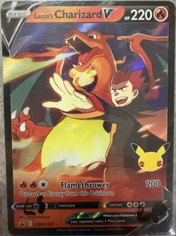 Lances Charizard V SWSH133 Promo Rare Normal Sized Pokemon Card - Image 1