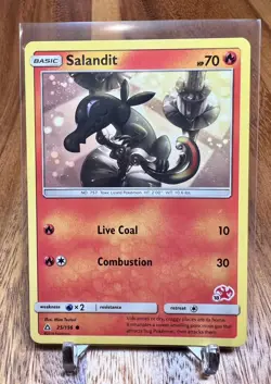 Salandit #18 25/156 Ultra Prism Charizard Stamped Pokemon Card NM - Image 1