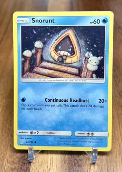 Snorunt 47/236 Non Holo Cosmic Eclipse Pokemon Card NM - Image 1