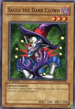 Saggi the Dark Clown DPKB-EN006 Unlimited Common Light Play Yu-Gi-Oh DNA GAMES - Image 1