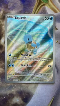 Pokemon Squirtle Holo Card TCG SV Scarlet & Violet 151 Series 170/165 - Image 1