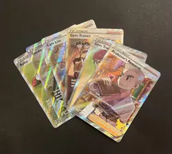 Pokemon Full Art Trainer Lot 6 Cards Professor Research Gym Trainer Cara Liss NM - Image 4