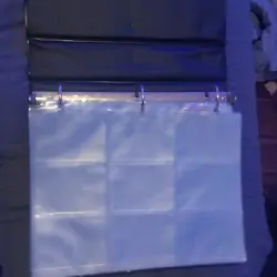 Collector's Album Black 3-Ring Binder with 9-Pocket Card Storage Pages for Cards - Image 2