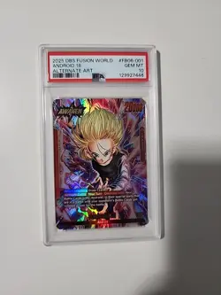 2025 DRAGON BALL SUPER CARD GAME FUSION WORLD RIVALS CLASH ANDROID 18 PSA 10 - Image 1