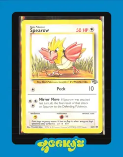 Spearow 62/64 - Pokemon Card Jungle Edition Base Set 1999 - Image 1