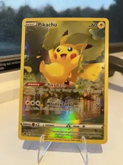 Pokemon Pikachu TCG Holo Ultra Rare Card GG30/GG70 Crown Zenith Galarian Gallery - Image 1