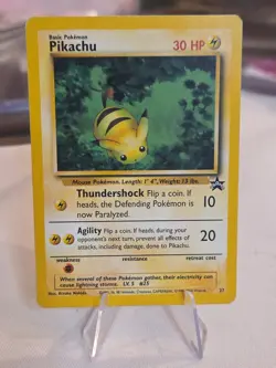 Black Star Promo Pikachu 27 - Wizards Of The Coast - Rare Non-holo Pokemon Card - Image 1
