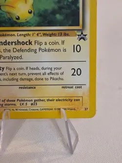 Black Star Promo Pikachu 27 - Wizards Of The Coast - Rare Non-holo Pokemon Card - Image 4