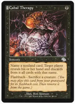 Cabal Therapy 2002 Judgment Black Uncommon Sorcery MTG NM AZ1 - Image 1