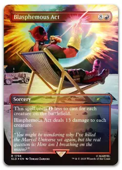 Blasphemous Act (1756) (Rainbow Foil) #1756 (NM) Secret Lair Drop SLD Magic MTG - Image 1