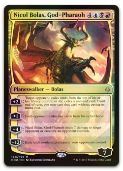 Nicol Bolas, God-Pharaoh #140 (Foil) (NM) Hour of Devastation HOU Magic MTG - Image 1