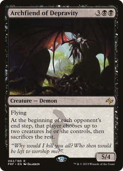 Archfiend of Depravity #62 (HP) Fate Reforged FRF Magic MTG - Image 1