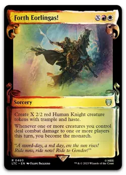 Forth Eorlingas! (Showcase Scrolls) #460 (Foil) NM Lord of the Rings Magic MTG - Image 1
