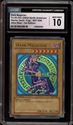 Yu-Gi-Oh! Dark Magician Starter Deck Yugi 1st Edition Ultra Rare SDY-006 CGC 10 - Image 1