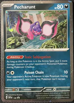 Pecharunt 149 Sv: Scarlet & Violet Black Star Promo (Cosmos Holo) Pokemon Card - Image 1