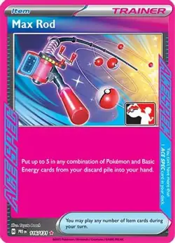MAX ROD 116/131 HOLO ACE SPEC RARE PRIZE PACK SERIES CARDS POKEMON LP - Image 1