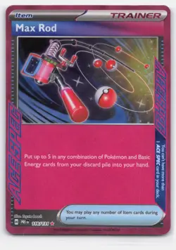 MAX ROD 116/131 HOLO ACE SPEC RARE PRIZE PACK SERIES CARDS POKEMON LP - Image 2